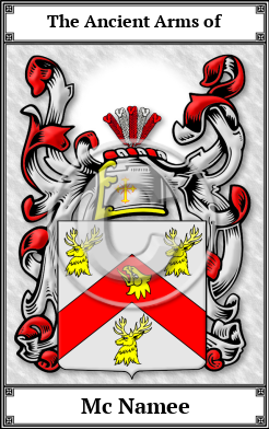 Mc Namee Family Crest Download (JPG)  Book Plated - 150 DPI